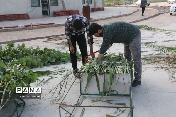 آماده‌سازی شب وداع با پیکر شهدای مدافع حرم در مرکز فرهنگی دفاع مقدس استان مازندران