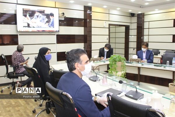 گردهمایی مدیران و روسای آموزش و پرورش استان بوشهر به صورت ویدئو کنفرانس