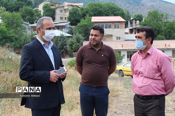 بازدید فرماندار و شهردار سوادکوه از پروژه مجتمع گردشگری دانش‌آموزی ورسک