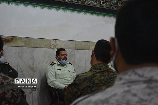 جلسه تعامل با کلانتری ۱۲  میدان امام در مسجد امام حسین( ع)
