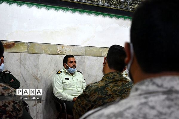 جلسه تعامل با کلانتری ۱۲  میدان امام در مسجد امام حسین( ع)