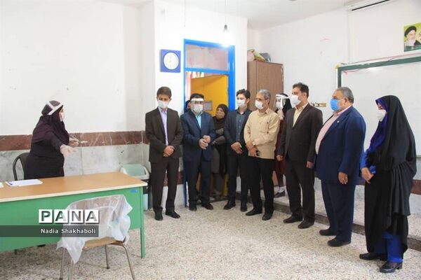 افتتاح پایگاه سنجش سلامت جسمانی و آمادگی تحصیلی نو آموزان بدو ورود به دبستان و پیش دبستان شهرستان بوشهر