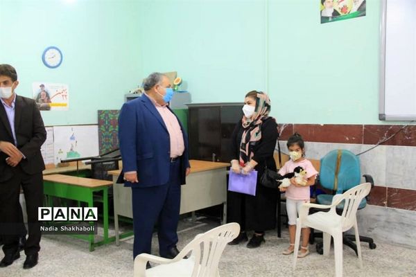 افتتاح پایگاه سنجش سلامت جسمانی و آمادگی تحصیلی نو آموزان بدو ورود به دبستان و پیش دبستان شهرستان بوشهر