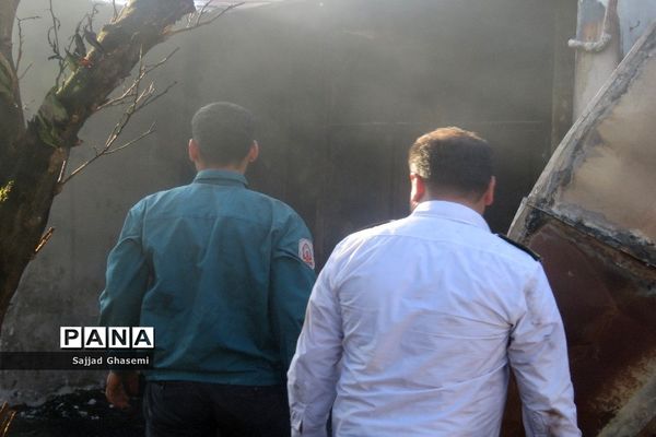 آتش سوزی ۴ خانه در شهرستان بندرگز