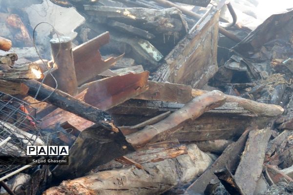 آتش سوزی ۴ خانه در شهرستان بندرگز