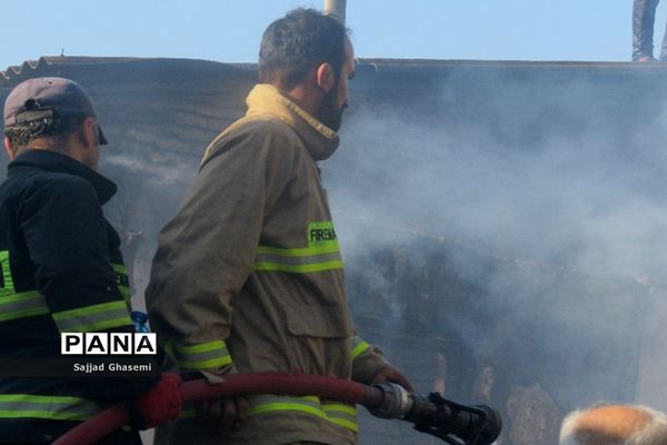 آتش سوزی ۴ خانه در شهرستان بندرگز