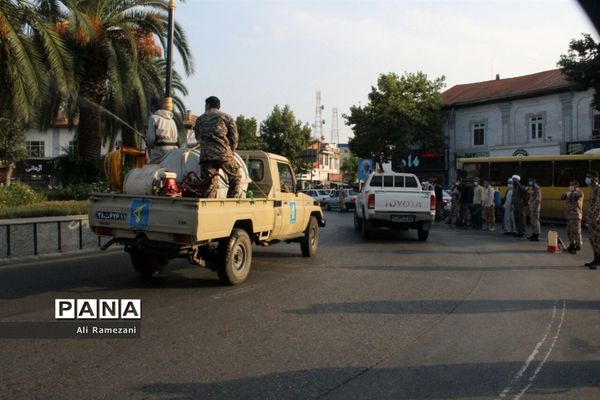 ضدعفونی معابر قائم‌شهر