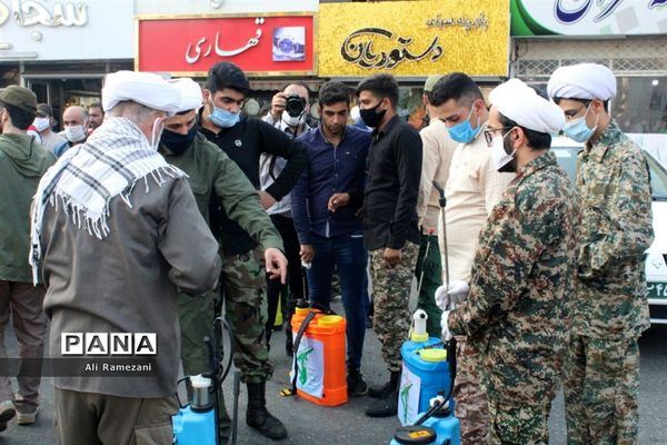 ضدعفونی معابر قائم‌شهر