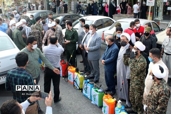 ضدعفونی معابر قائم‌شهر