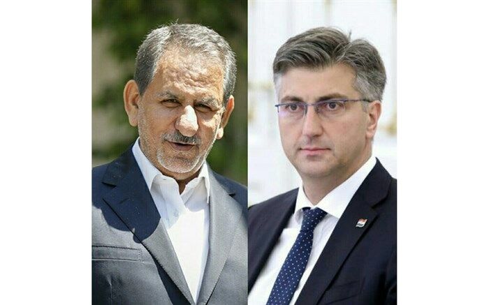 پیام تبریک جهانگیری به نخست وزیر کرواسی