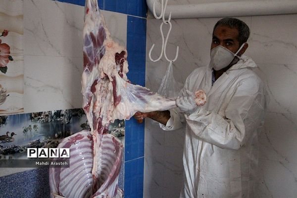 دیدارمسئولان از قربانگاه های شهرستان خوسف در عید قربان