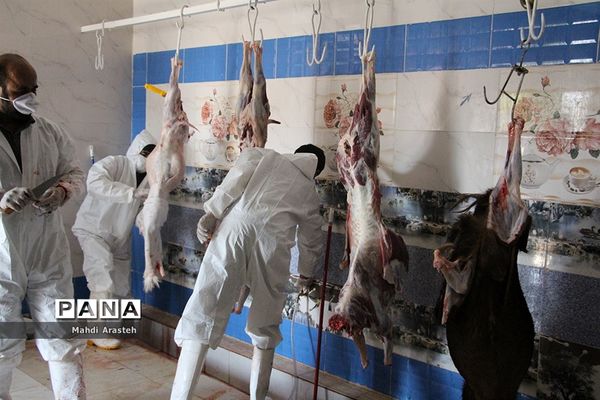 دیدارمسئولان از قربانگاه های شهرستان خوسف در عید قربان