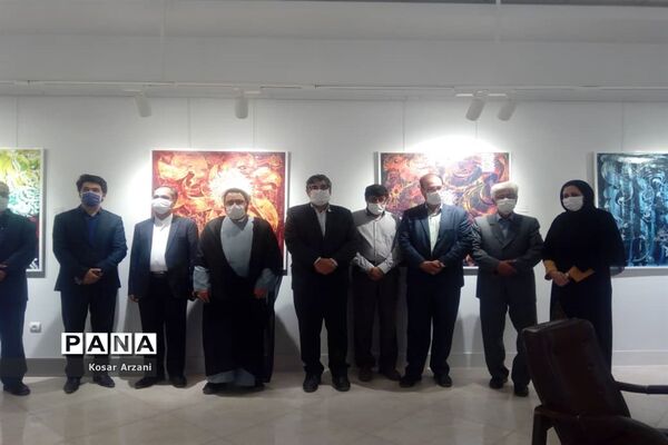 مراسم افتتاح نمایشگاه لبخند رنگ ها