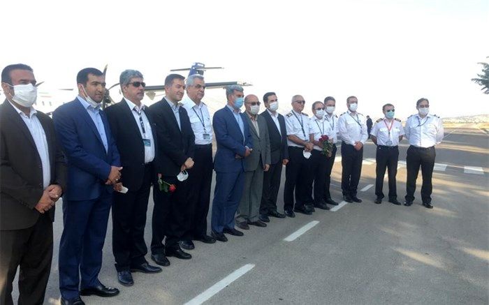 نخستین پرواز آزمایشی هواپیمای هما در فرودگاه یاسوج اجرا شد