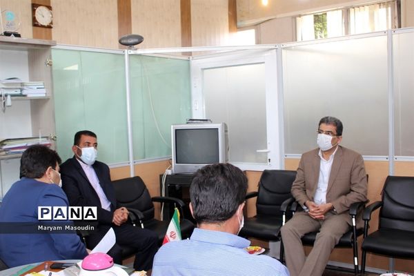 بازدید معاون پرورشی استان بوشهر از سازمان دانش آموزی  و خبرگزاری پانا  استان
