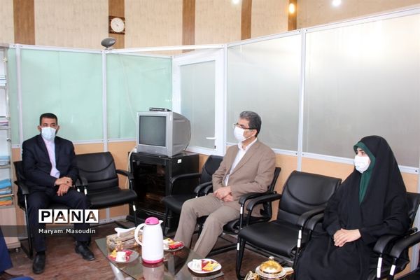 بازدید معاون پرورشی استان بوشهر از سازمان دانش آموزی  و خبرگزاری پانا  استان