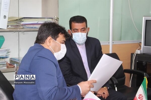 بازدید معاون پرورشی استان بوشهر از سازمان دانش آموزی  و خبرگزاری پانا  استان