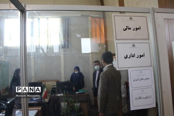 بازدید معاون پرورشی استان بوشهر از سازمان دانش آموزی  و خبرگزاری پانا  استان