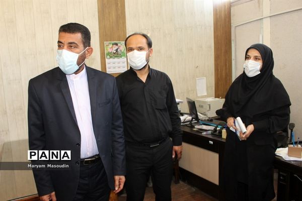 بازدید معاون پرورشی استان بوشهر از سازمان دانش آموزی  و خبرگزاری پانا  استان