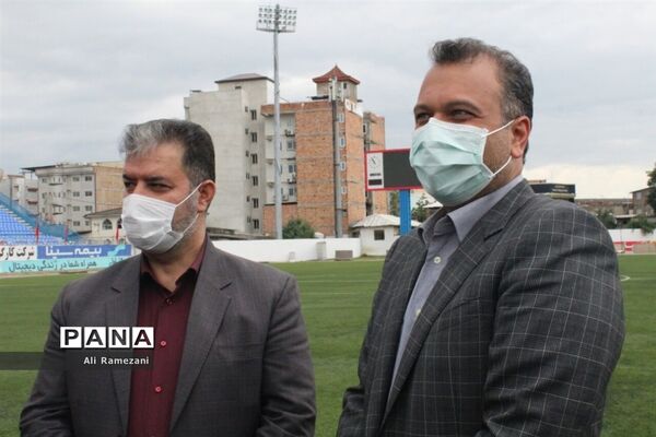 بازدید مدیرکل ورزش و جوانان مازندران از ورزشگاه شهید وطنی قائم‌شهر