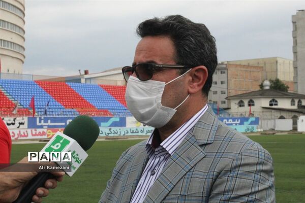 بازدید مدیرکل ورزش و جوانان مازندران از ورزشگاه شهید وطنی قائم‌شهر