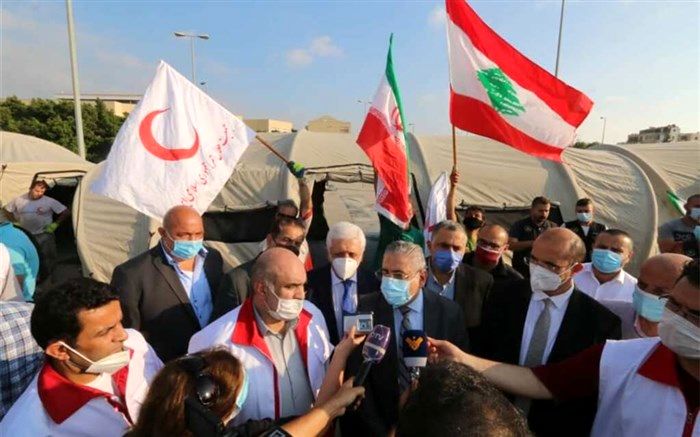 بیمارستان صحرایی هلال احمر ایران در بیروت احداث شد