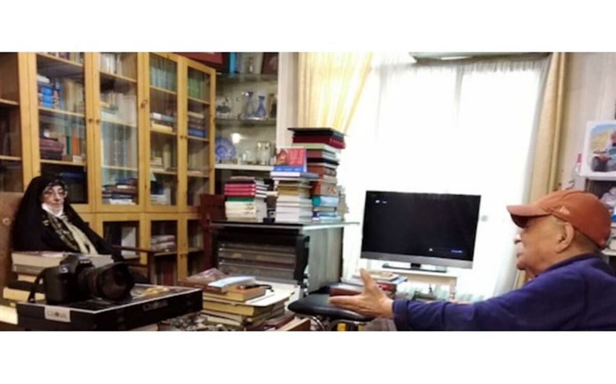 رییس سازمان اسناد و کتابخانه ملی ایران به دیدار سید عبدالله انوار رفت