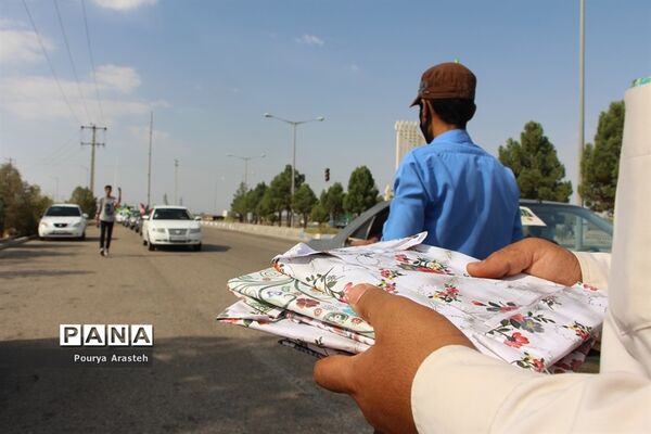 کاروان شادی خودرویی و موتوری خانوادگی در شهرستان خوسف در روز عید سعید غدیرخم