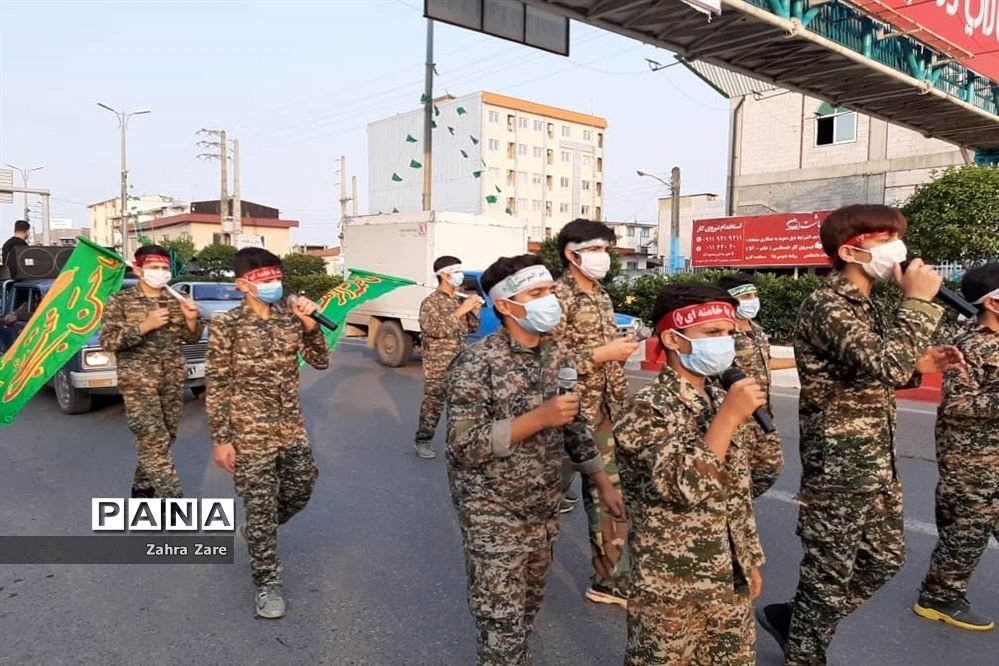 کاروان شادی بسیجیان محمودآباد ویژه عید غدیر