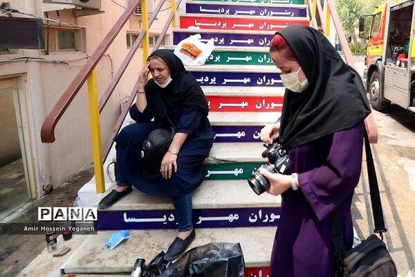 آتش سوزی بازار پردیس کیش