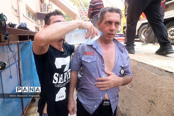 آتش سوزی بازار پردیس کیش