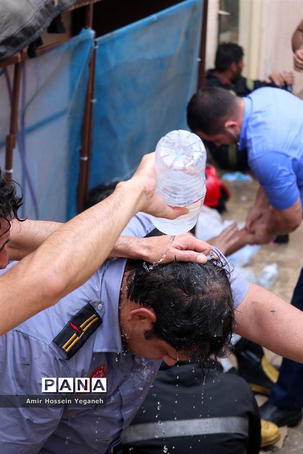 آتش سوزی بازار پردیس کیش