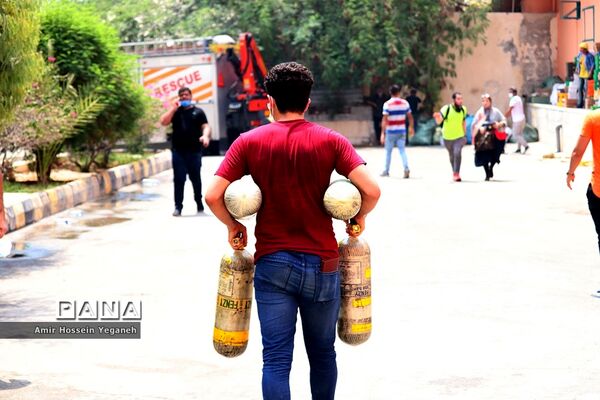 آتش سوزی بازار پردیس کیش