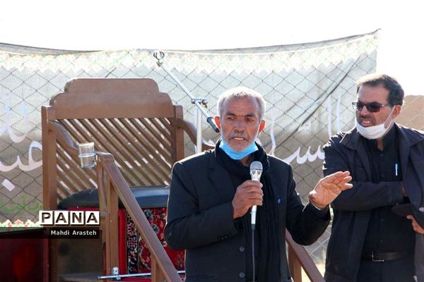 مراسم عزاداری شهادت امام هشتم  مسلمانان در محله جومیان استان خراسان جنوبی