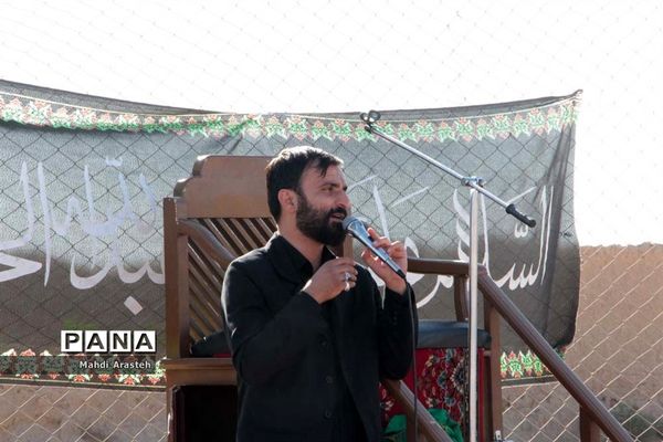 مراسم عزاداری شهادت امام هشتم  مسلمانان در محله جومیان استان خراسان جنوبی