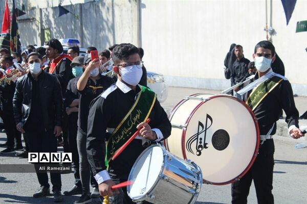 مراسم تشیع پیکر شهید مدافع حرم محمد بلباسی در قائم شهر