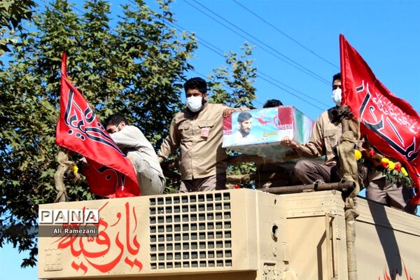 مراسم تشیع پیکر شهید مدافع حرم محمد بلباسی در قائم شهر