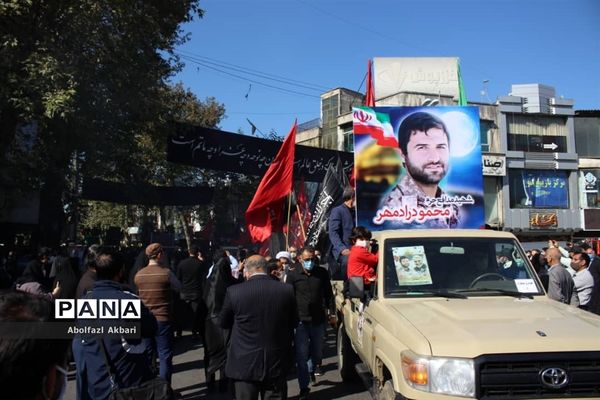 آیین تشییع شهید مدافع حرم محمود رادمهر در ساری