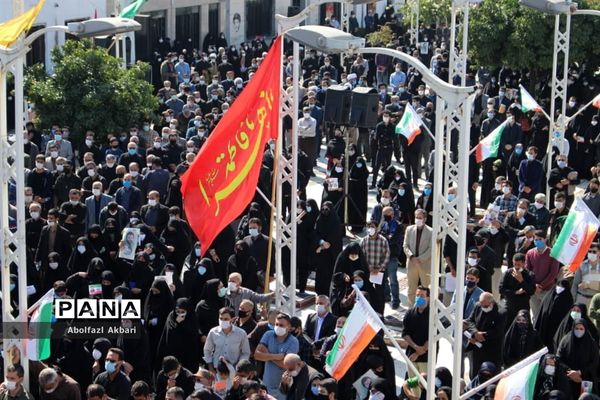 آیین تشییع شهید مدافع حرم محمود رادمهر در ساری