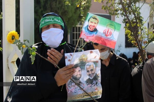 آیین تشییع شهید مدافع حرم محمود رادمهر در ساری