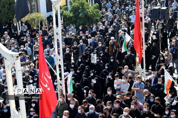 آیین تشییع شهید مدافع حرم محمود رادمهر در ساری