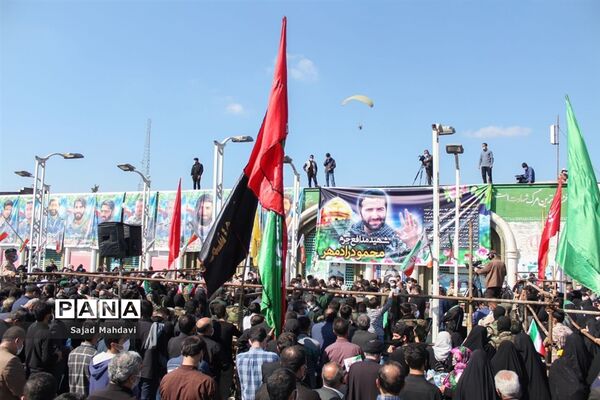 تشییع پیکر شهید رادمهر در ساری