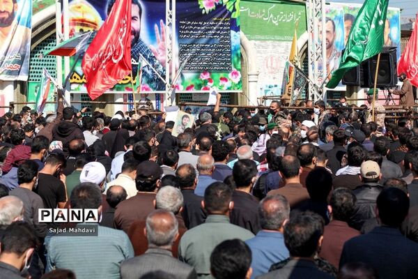 تشییع پیکر شهید رادمهر در ساری