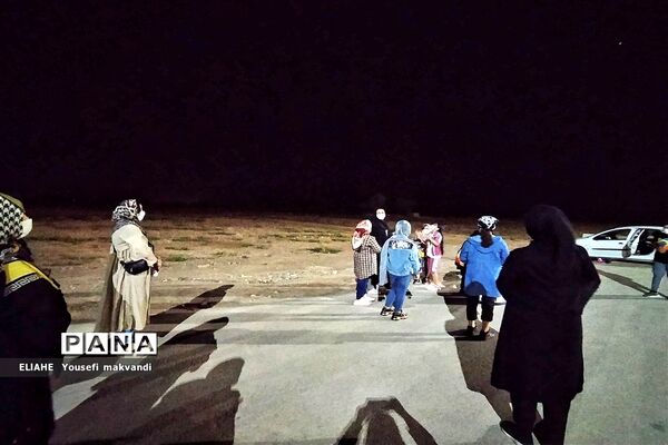 شبی با نجوم در آسمان امیدیه