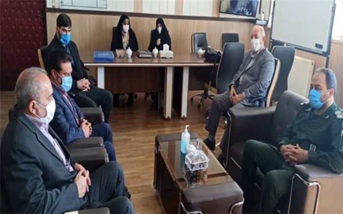 دیدار فرمانده سپاه حضرت عبدالعظیم‌‌الحسنی علیه‌السلام با مدیر آموزش و پرورش ناحیه یک شهرری