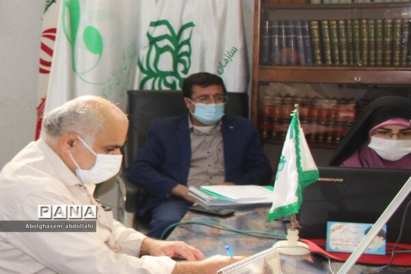 جلسه ویدئو کنفرانس رابطین ارزیابی بسته تحولی سازمان دانش آموزی سراسر کشور با سازمان مرکز