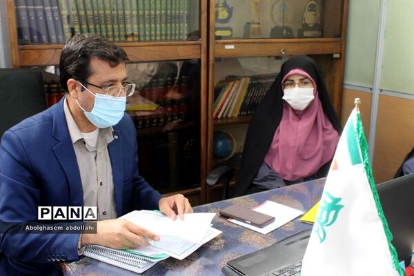 جلسه ویدئو کنفرانس رابطین ارزیابی بسته تحولی سازمان دانش آموزی سراسر کشور با سازمان مرکز