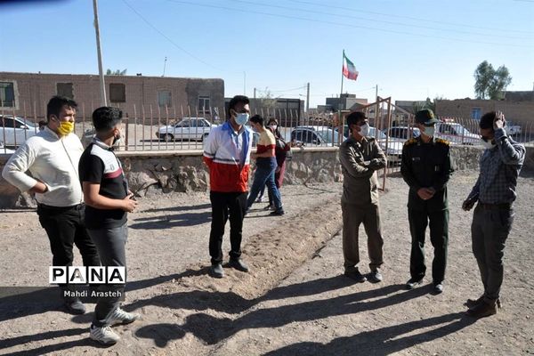 بازدید از اردوی جهادی موج مهربانی و هلال احمر بیرجنددر مناطق محروم شهرستان خوسف