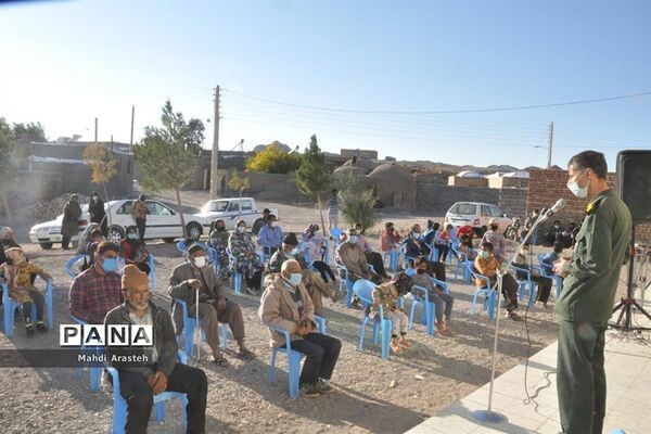 بازدید از اردوی جهادی موج مهربانی و هلال احمر بیرجنددر مناطق محروم شهرستان خوسف