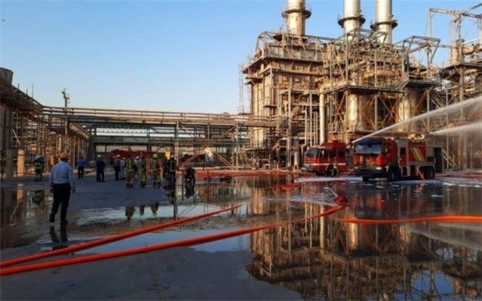 آتش در پتروشیمی بندر امام خاموش شد